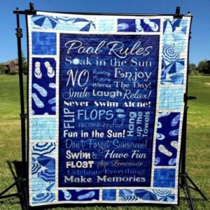 Pool Rules Quilt Blanket Ypm0  Quilt